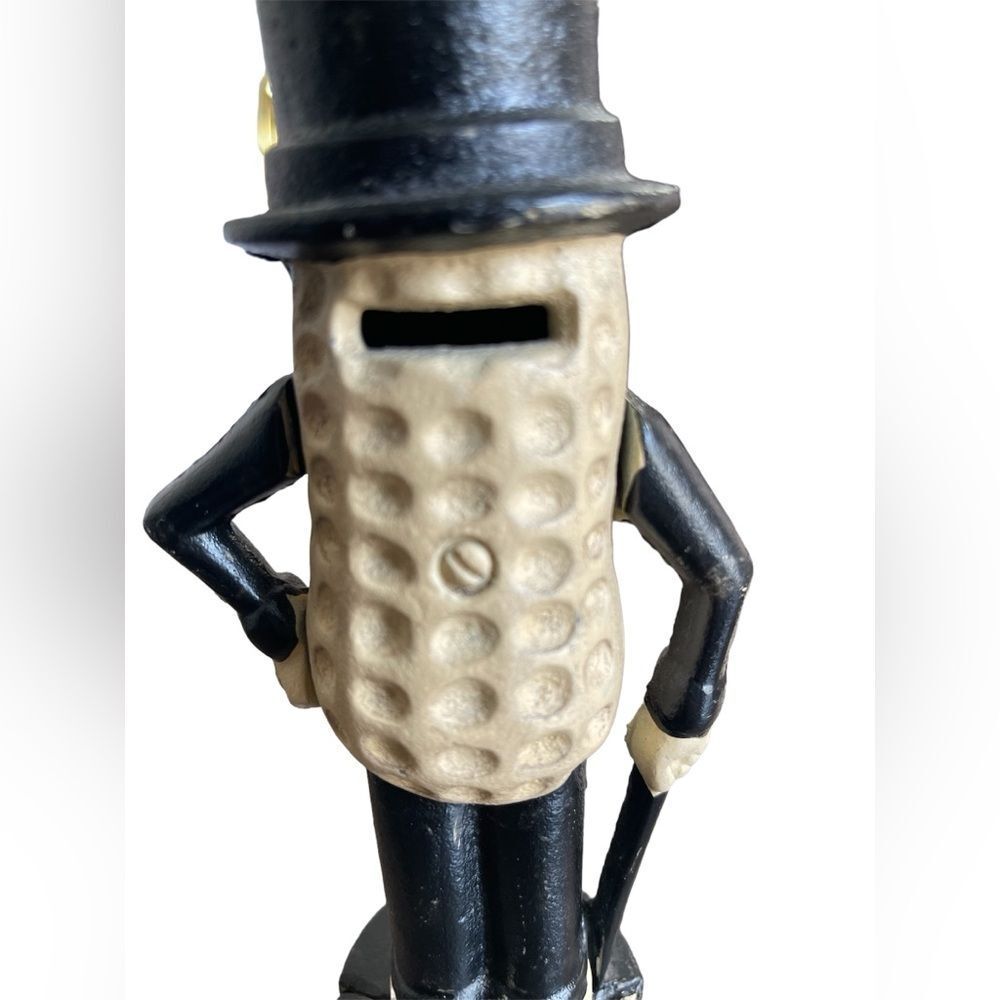 Vintage Cast Iron Mr Peanut Bank - Picture 7 of 8